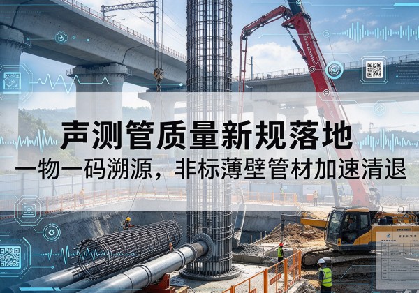 淮上声测管质量新规落地，一物一码溯源，非标薄壁管材加速清退