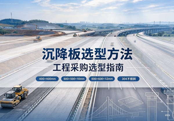 淮上沉降板选择方法